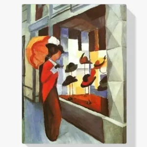 Achat Immédiat Schilderen op nummer – Voor de hoedenwinkel - 50x50cm