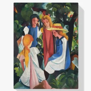 Schilderen op nummer – Vier meisjes - 50x60cm Haute Qualité