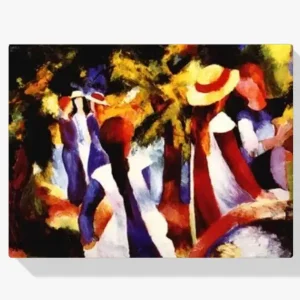 Vente Flash Schilderen op nummer – Meisjes onder bomen - 40x40cm