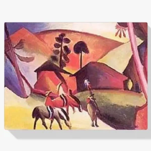 Vente Flash Schilderen op nummer – Indianen te paard - 50x70cm