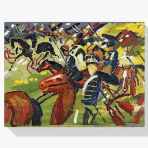 Vente Flash Schilderen op nummer – Huzaren op een uitval - 80x80cm