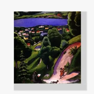 Vente Flash Schilderen op nummer – Tegernsee landschap - 110x110cm