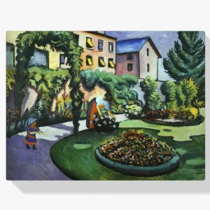 Achat Immédiat Schilderen op nummer – De Mackes Tuin in Bonn - 50x50cm