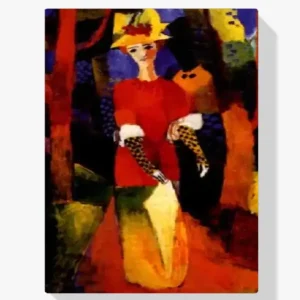 Vente Directe Schilderen op nummer – Vrouw in een park - 40x50cm