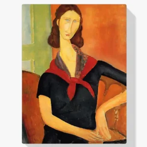 Achat Immédiat Schilderen op nummer – Jeanne Hebuterne in een sjaal - 40x50cm