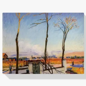 Vente Flash Schilderen op nummer – Winterzon Moret - 80x80cm