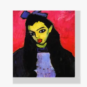 Vente Flash Schilderen op nummer – Meisje met zwart haar - 110x110cm