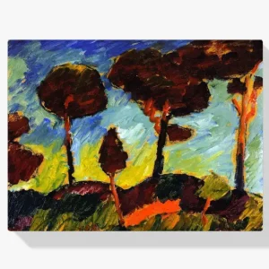 Vente Flash Schilderen op nummer – Stormachtige dennenbomen bij Prerow - 50x70cm