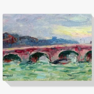 Achat Immédiat Schilderen op nummer – Een brug in Parijs - 110x110cm