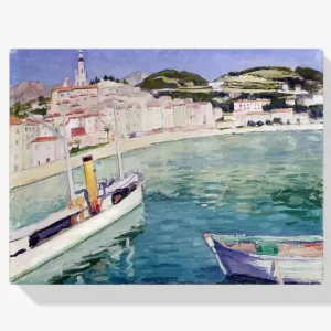 Vente Flash Schilderen op nummer – Haven van Menton - 60x80cm