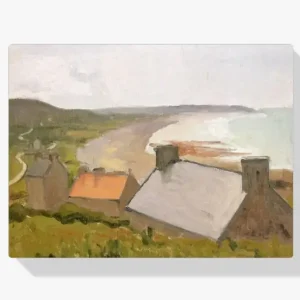 Vente Flash Schilderen op nummer – Drie daken, La Percaillerie - 80x80cm