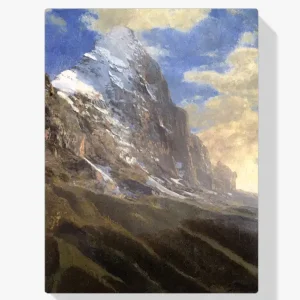 Achat Immédiat Schilderen op nummer – Een besneeuwde piek - 70x70cm