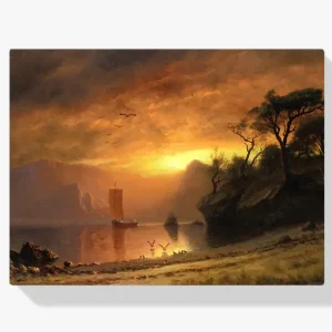 Vente Directe Schilderen op nummer – Meer in Maanlicht - 50x70cm