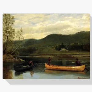 Vente Directe Schilderen op nummer – Mannen in twee kano’s - 70x70cm